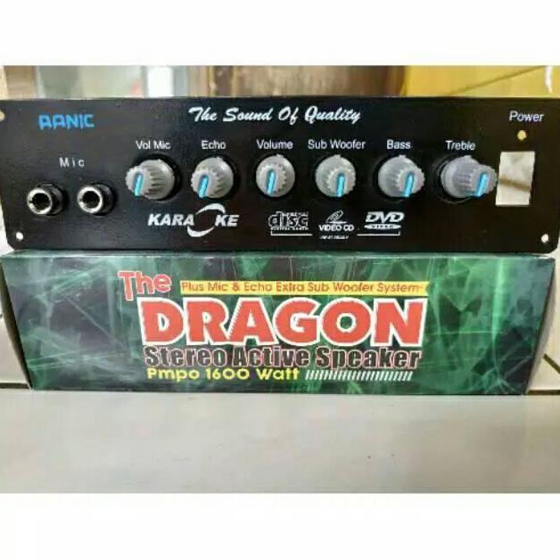 Kit Dragon Power Amplifier Speaker Aktif mic echo subwoofer