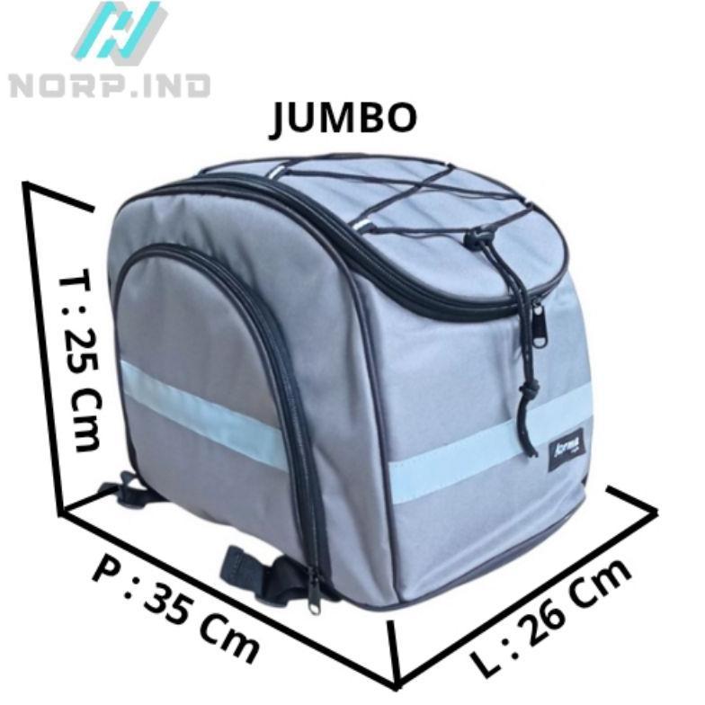 Tas Motor Waist Bag Waterproof Funcover Jok Belakang Motor Multifungsi Original Azeema [Kerja/turing