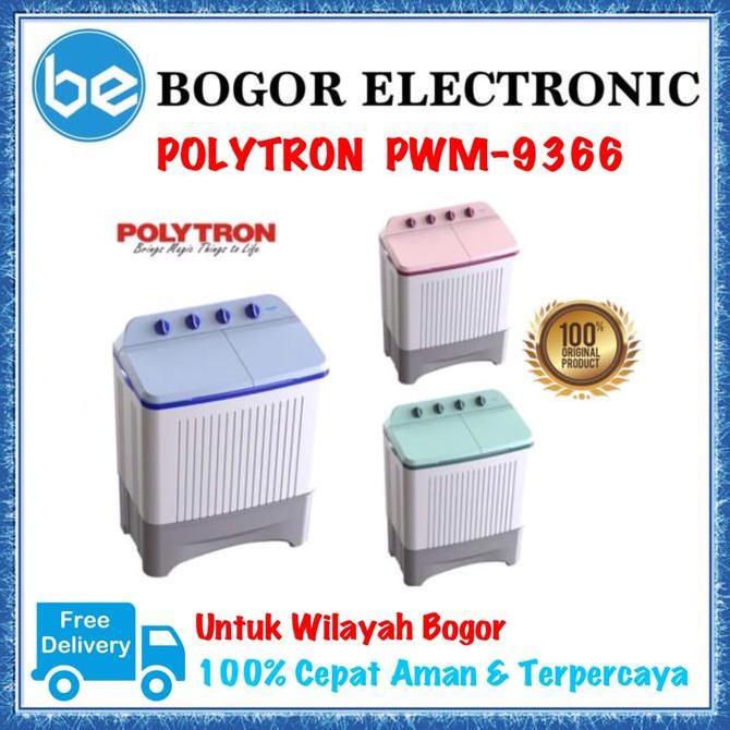 TERLARIS - MESIN CUCI POLYTRON 9KG | MESIN CUCI POLYTRON | PWM9366 | PWM 9366
