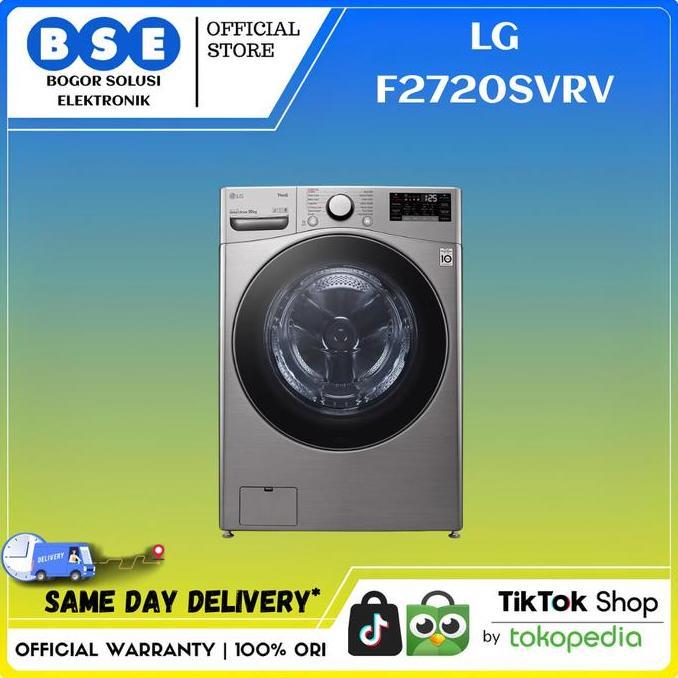 TERMURAH - LG F2720SVRV MESIN CUCI LG FRONT LOADING 20KG F2720SVRV FRONT LOADING