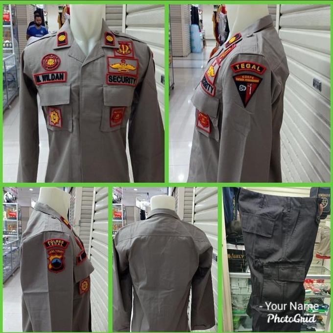 KEMEJA PDL SATPAM BORDIRAN TIMBUL