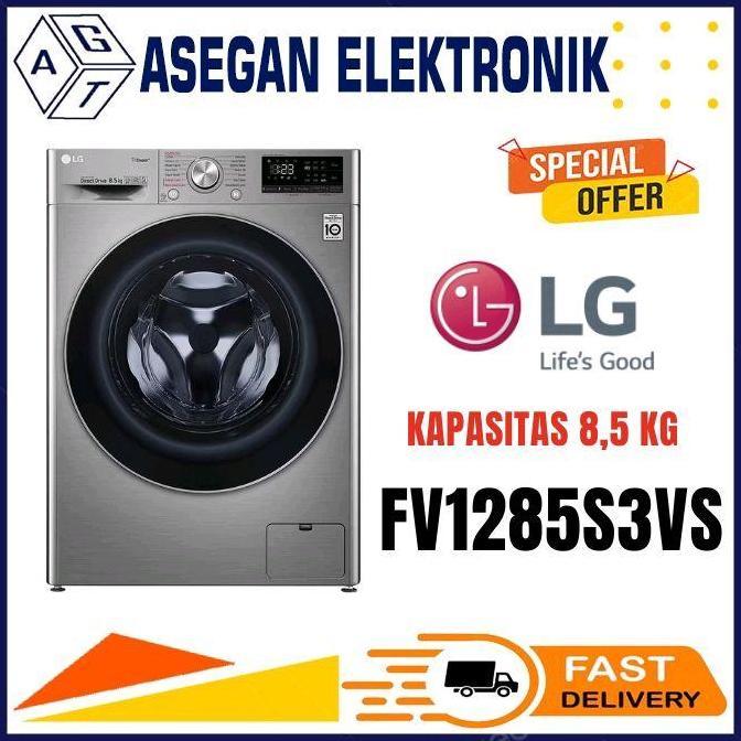 NEW LG FV1285S3VS MESIN CUCI WASHER 8.5 KG FV-1285S3VS FV1285 1285S3VS