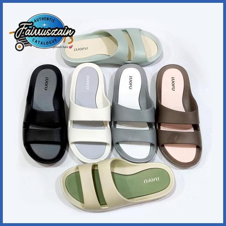 Eh76 EVY-510 LUOFU F 2328 - CS6W SIZE 36-40 ORIGINAL l Sandal Selop jelly wanita l Sendal kokop cewe