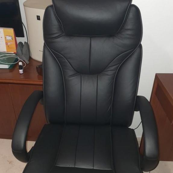 Promo Kursi Kantor Direktur Chairman Kulit Asli Mewah,Modern Dan Nyaman Cod