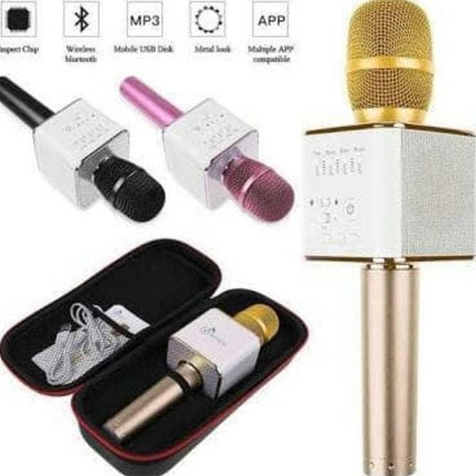 Mic Q9 MICGEEK Bluetooth Wireless KTV Smule Karoke Q7 Tuxun Original