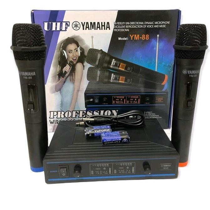 mic wireless yamaha YM-88 microphone nirkabel mikrofon Mik Original