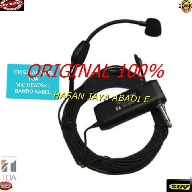 HJ69 original TOA mic Headset Microphone mik bando kabel panjang audio Original
