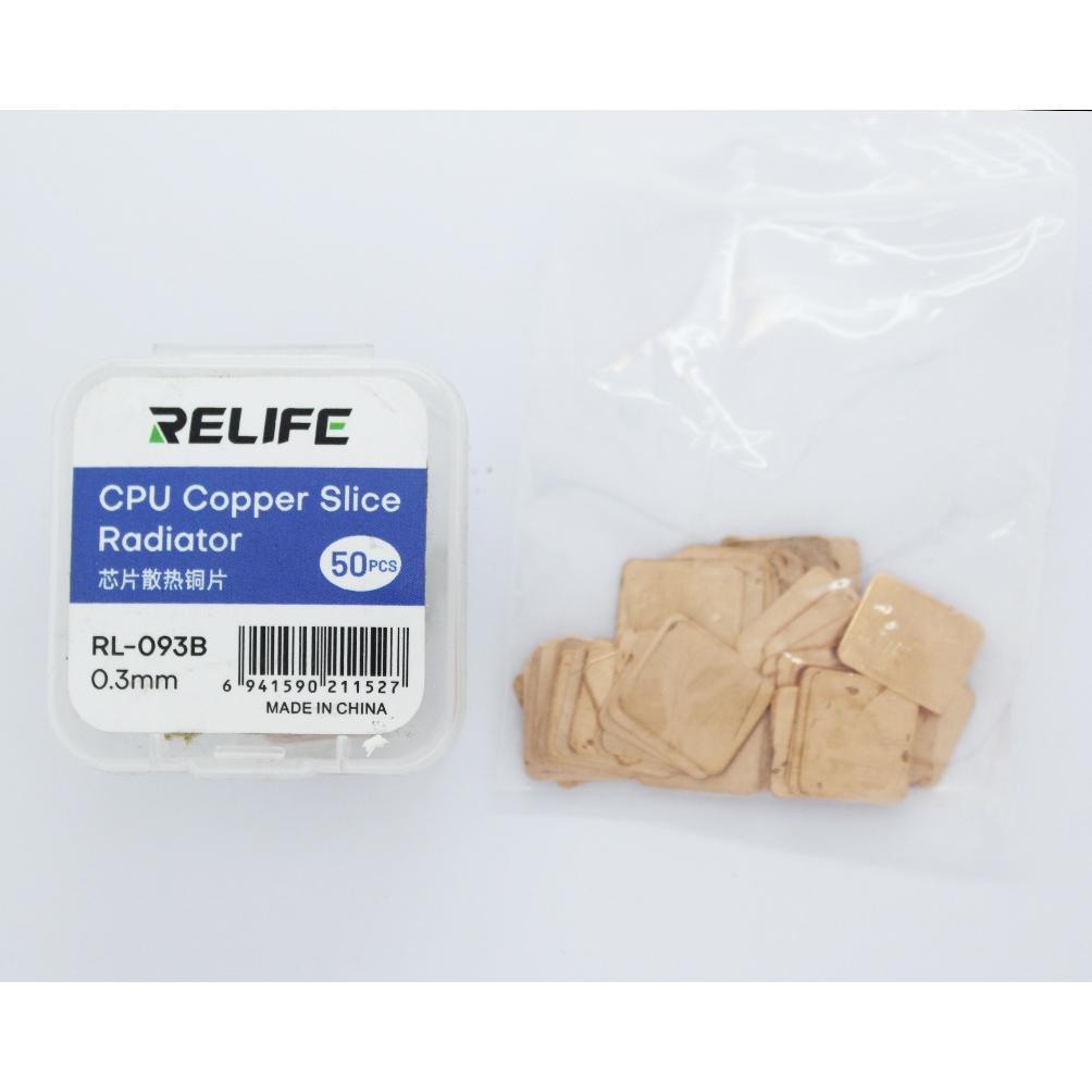 Promo CHIP HEATSINK COPPER SHEET RELIFE RL-093B 0.3MM 1 BOX ISI 50PCS CIP LEMBARAN PENDINGIN CPU Fla