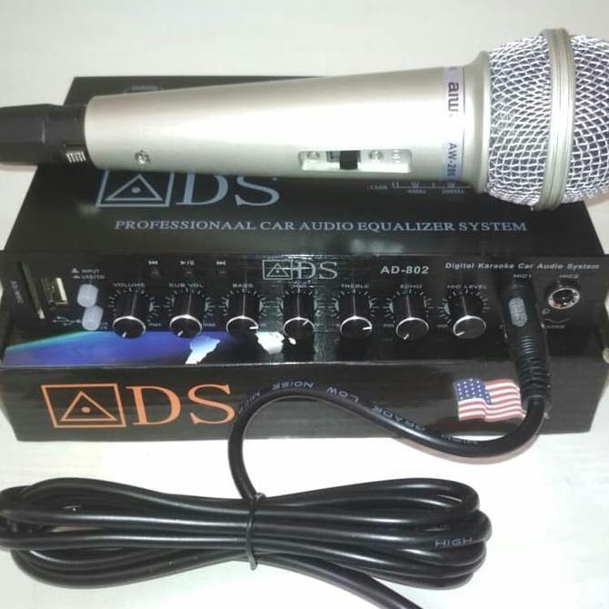 PARAMETRIK/PRE AMP MOBIL ADS 802 USB,MMC + DAPAT MIC Original