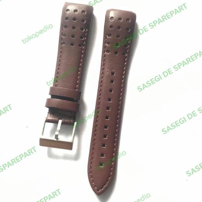 DF164>> TALI STRAP SEIKO BARCELONA BARCA SPORTURA LEATHER SEIKO KULIT PREMIUM