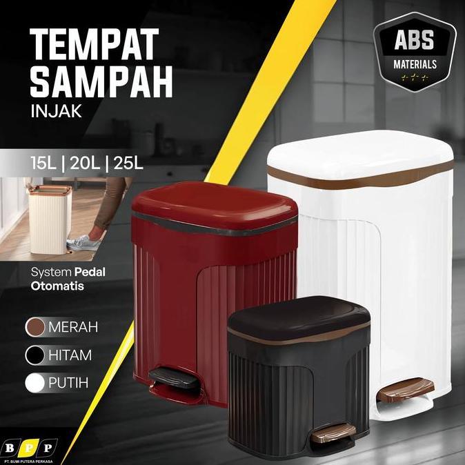 Tempat Sampah Injak Tertutup Kotak Minimalis | Tong Sampah Rumah | Tong Tempat Sampah Kamar Mandi