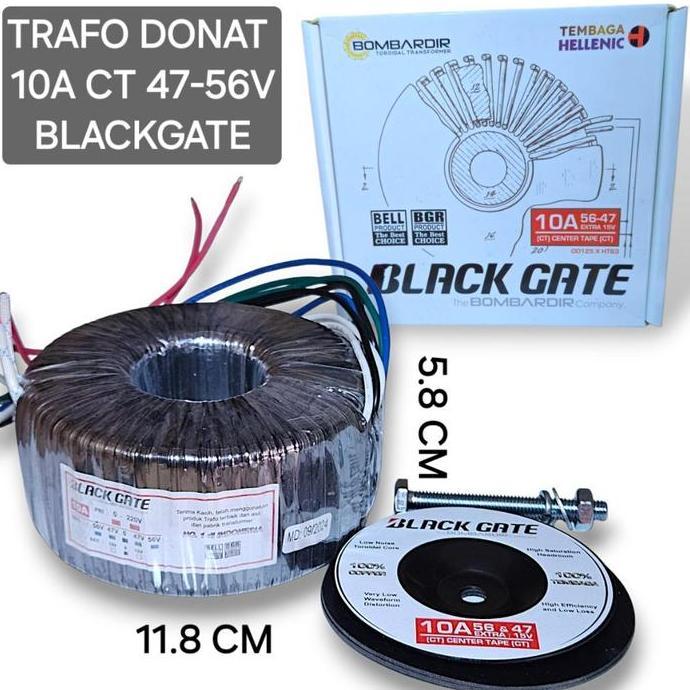 hanya disini] Trafo Donat Toroid 10A CT 47 - 56V Blackgate / 10A CT 47-56V Murni Bombardir BLACKGATE