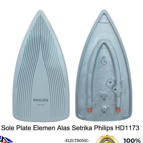Philips Setrika Part Sole Plate Elemen Pemanas Alas Hd1173