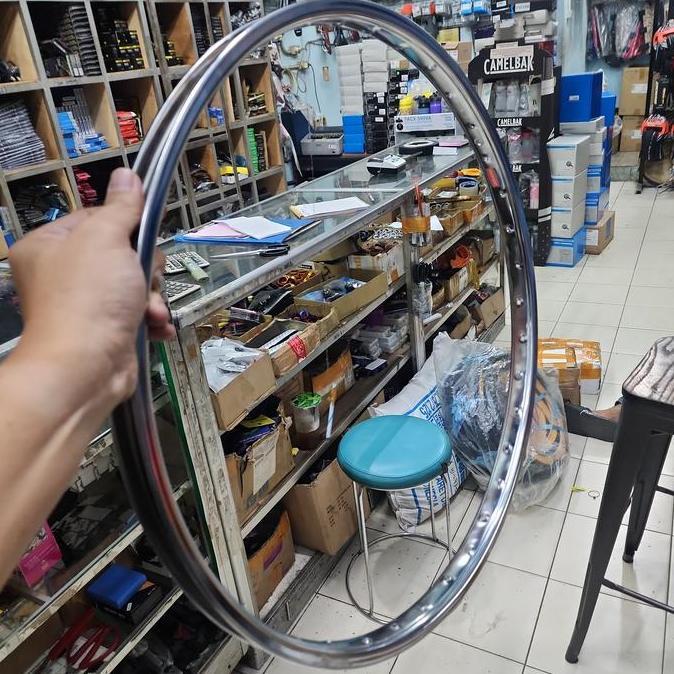 Velg Sepeda 26 X 175 Araya Besi Chrome Besi 36 H Velg 26 Araya Mtb