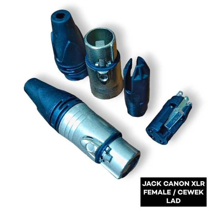 :=:=:=:=] Jack Canon Cewek LAD XLR Female Colokan Jak Jek LAD