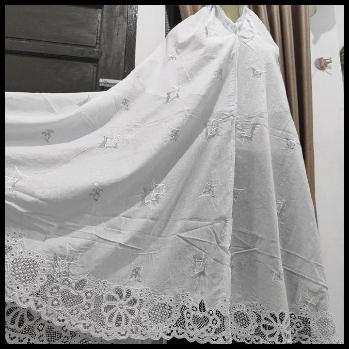 Bergo Ihram Renda Jilbab Katun 100% Original