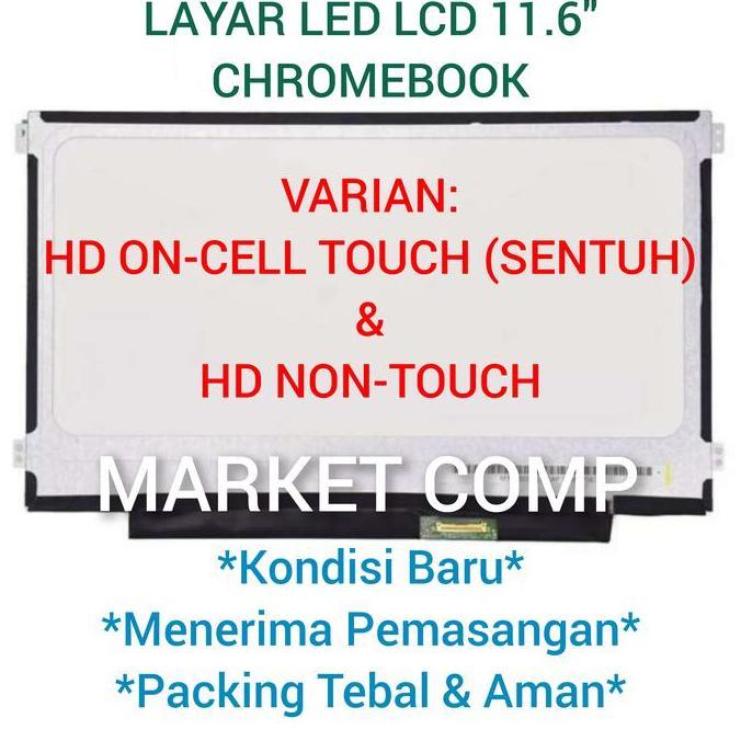 TERLARIS - TOUCH SCREEN LAYAR SENTUH ON CELL TOUCHSCREEN LED LCD NETBOOK CHROMEBOOK 11 3100 11-3100 