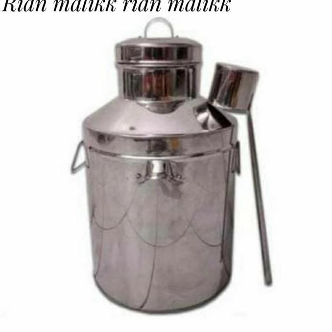 BEBAS ONGKIR - tong bajigur tong wedang jahe dandang bajigur stainless ukuran 30cm