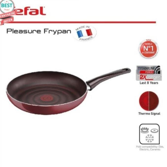 TEFAL PLEASURE Frypan 30cm. Made in France. Coating Titanium Force 2x