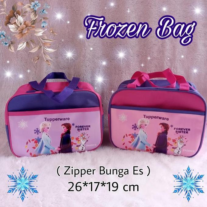 Terlaris Tupperware Tas Frozen Elsa / Tas Bekal Makan Motif Frozen Elsa