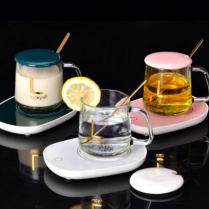 Bisa Cod Gelas Set Keramik Pemanas / Cangkir Set Dengan Alat Pemanas / Mug Cangkir Elektrik Gelas Pe