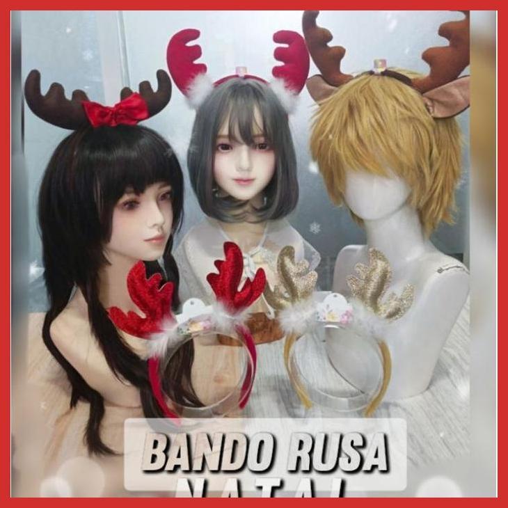 COSPLAY ANIME - BANDO TANDUK RUSA VELBOA COKLAT CHRISTMAS COSPLAY KAWAII ANIME GAME HALLOWEEN SEXY C
