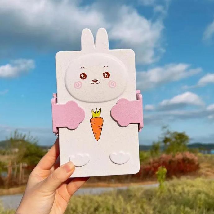 Terlaris Lunch Box Kotak Bekal Makan Anak Karakter Kelinci Inc. Sendok Garpu