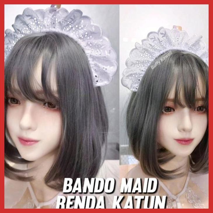 COSPLAY ANIME - BANDO RENDA KATUN [ BISA GROSIR ] LIPIT MAID CAFE SERVANT GAMER GIRL COSPLAY KAWAII 