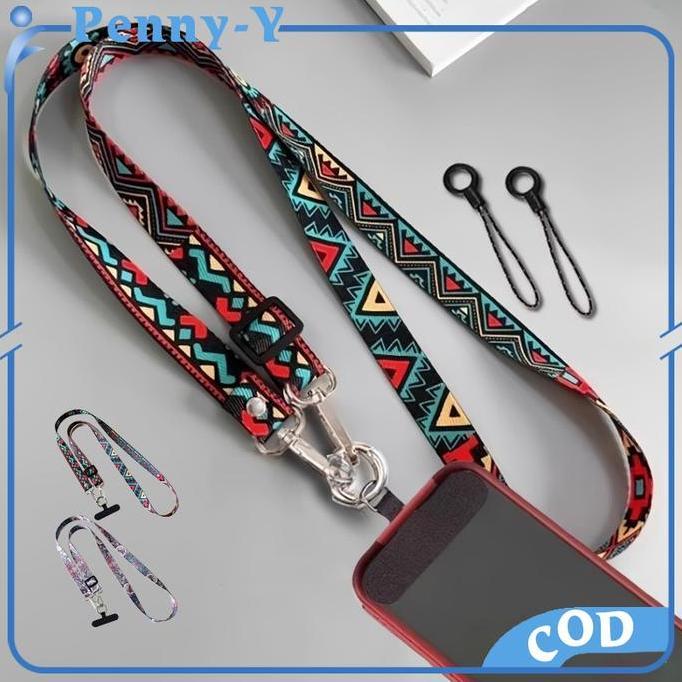 Tali Lanyard HP Gantungan Hp Di Leher Universal Gantungan Leher Adjustable Strap