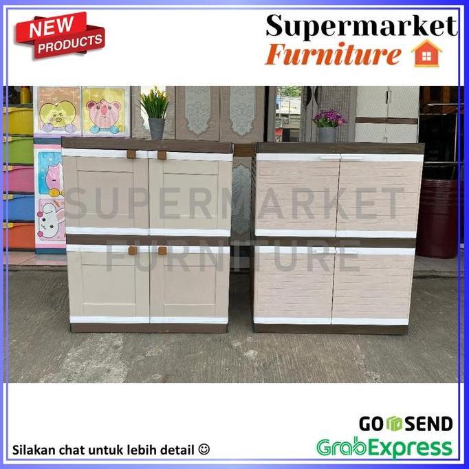 KHUSUS JNE - LEMARI PAKAIAN PLASTIK CLUB SUSUN 2 BESAR MURAH