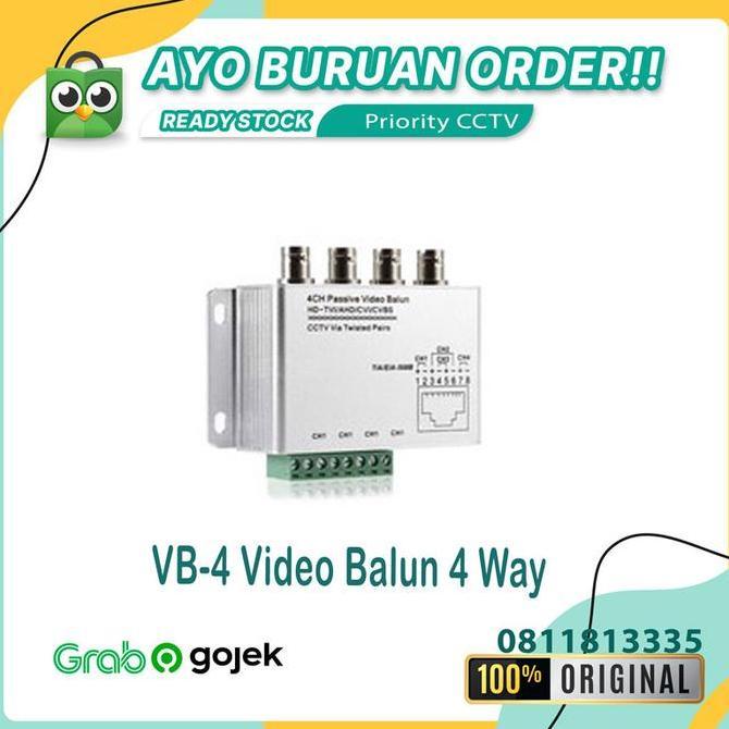 Video Balun 4CH Passive UTP Transceiver (1 Set 2 Pcs)