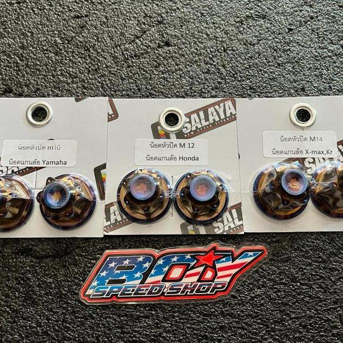 Promo Mur Roda Depan Titanium Itsalaya M10 (Mur14 L) M12 (Mur17) M14 (Mur19) Cod