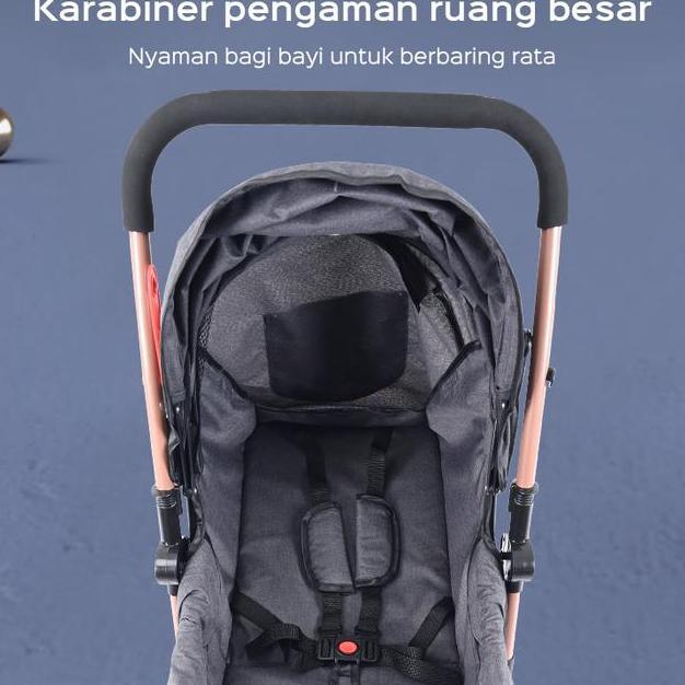 Hanriver Kucadi Kereta Bayi Kereta Dorong Bayi New Born3 Tahun Stroller Bayi Anak Lipat Traveling Lh