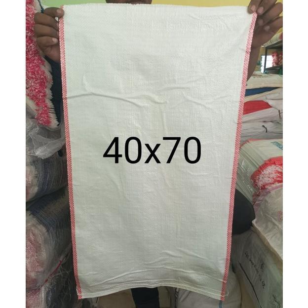 Karung Beras 20 Kg (40X70) Putih Susu Isi 50 Lembar