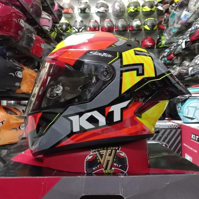 KYT HELM TT COURSE JAUME MASIA REPLIKA PAKET GANTENG