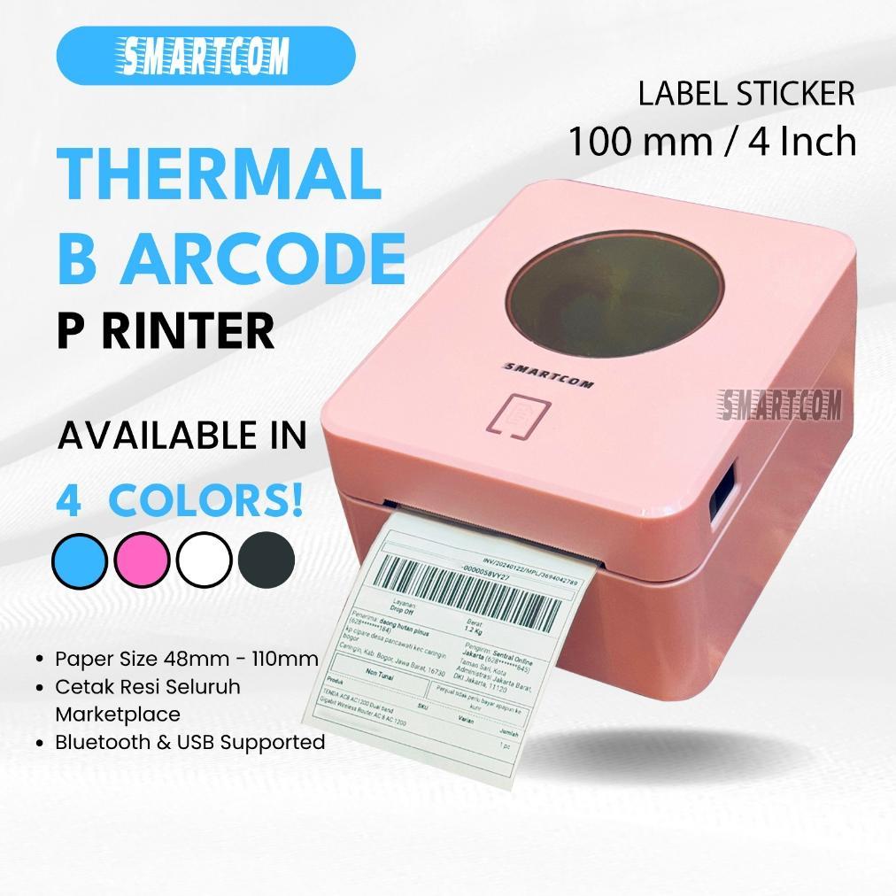 SMARTCOM Printer Thermal Barcode Label Resi 4 Inch Barcode Printer Bluetooth Thermal 100mm SM9250
