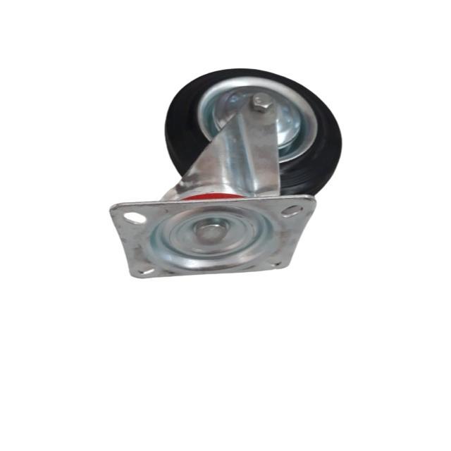 Roda Karet Troli Troly 6 Inch 1Set 4 Pcs ( 4 Pcs Hidup  ) Roda Troli