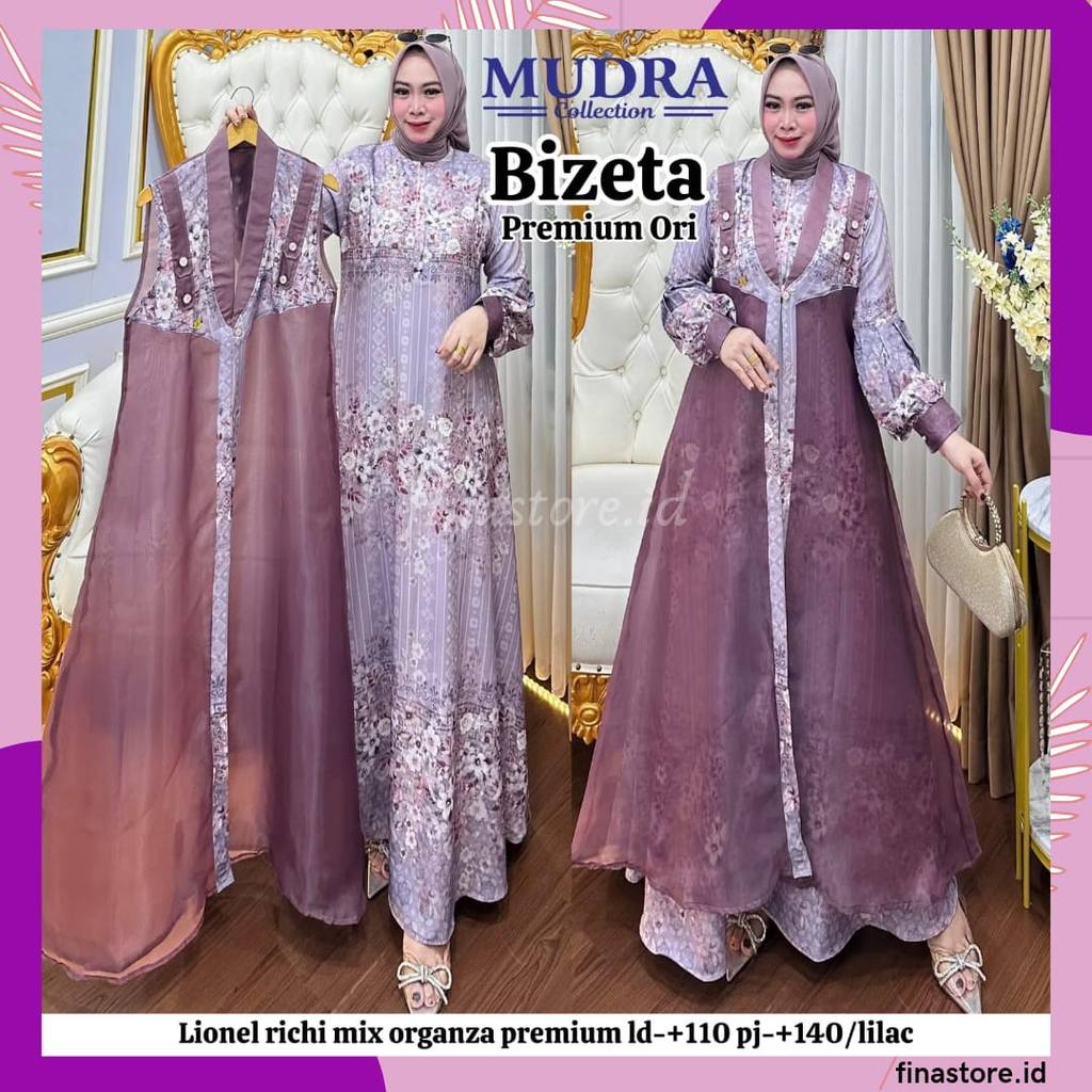 Gamis Mudra Collection / Gamis Terbaru / Gamis Wanita / Gamis Premium / Gamis Pesta / One Set / Sete