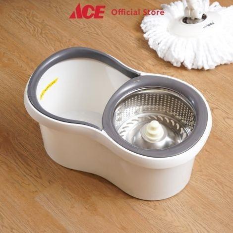 Ace Proclean Set Alat Pel Putar Dengan Ember Kain Pel Spinning Mop With Bucket Pembersih Lantai Alat