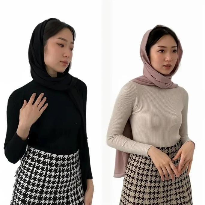 Promo ATASAN RAJUT TURTLE NECK / ATASAN RAJUT  LEHER TINGGI Manset COD