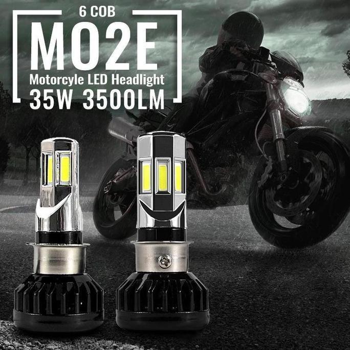 Lampu Led Motor Rtd 6 Sisi / 3 Sisi 100% Original Garansi Ac Dc + Kipas Bohlam Dop Lampu Depan Utama