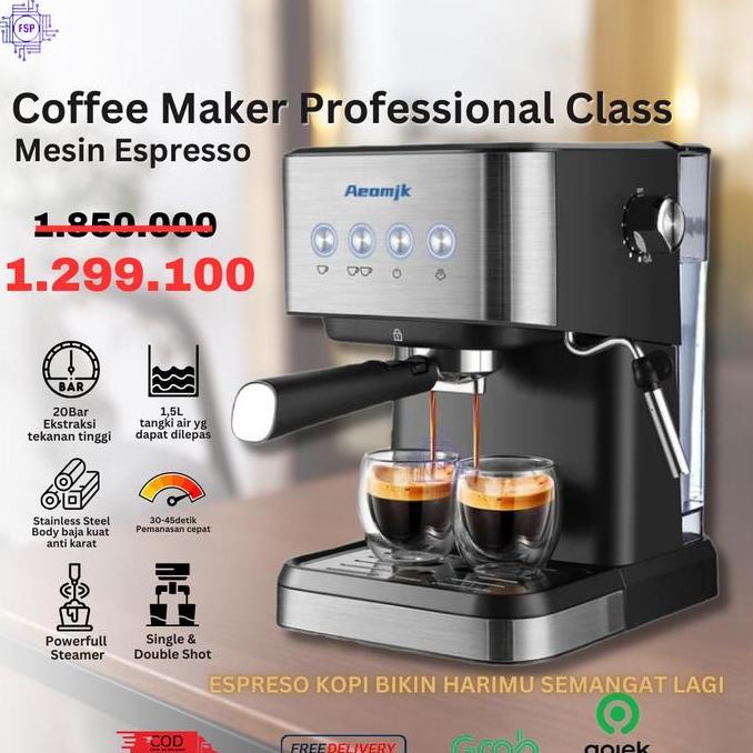 MESIN KOPI ESPRESSO 20 Bar - ESPRESSO COFFEE MACHINE AEOMIK CM-3010