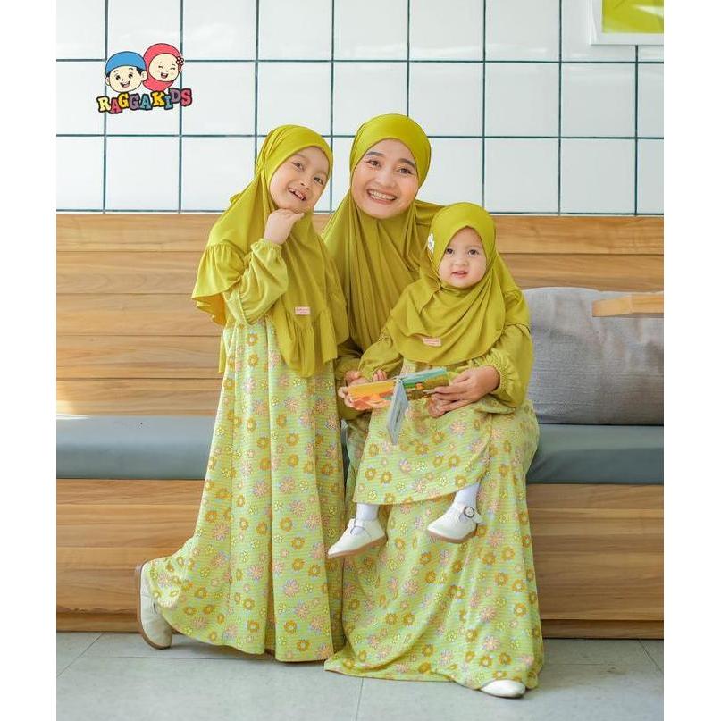 Promo Raggakids gamis anak RG62 lime COD