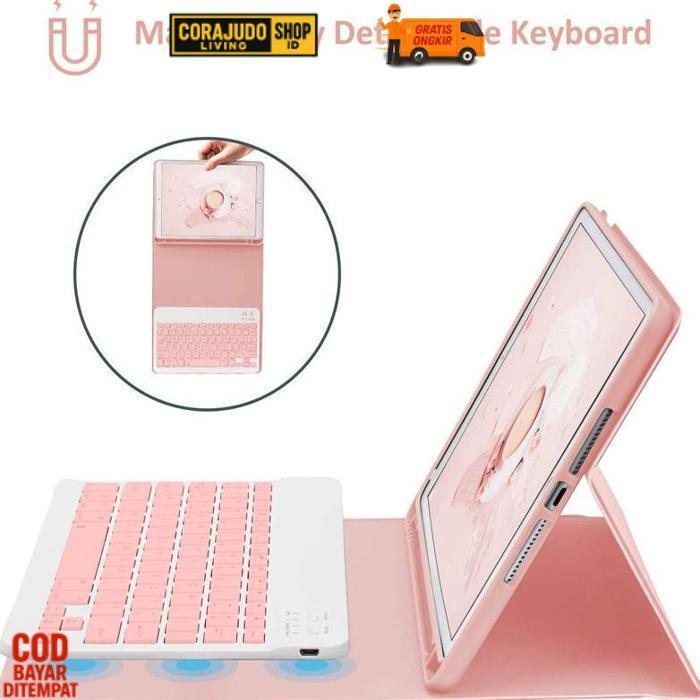 Diskon Case Ipad Gen 10 With Keyboard For Ipad Gen 7/8/9 10.2 Inch Pro 11" Air 4/5 Mini 6/7 / Air3 /