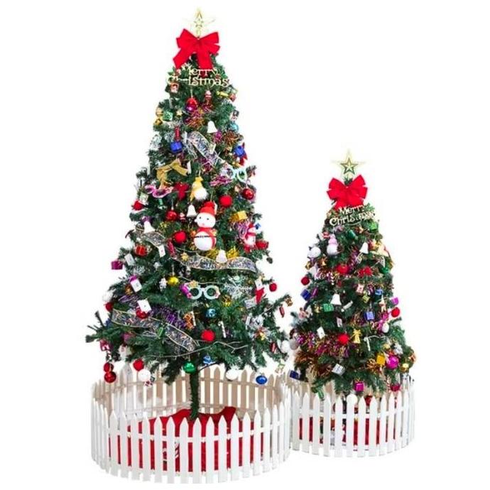 Pohon Natal PVC Ukuran 150 cm Lengkap Hiasan dan Lampu Tumbler Pohon Natal dan Ornamen Natal TI
