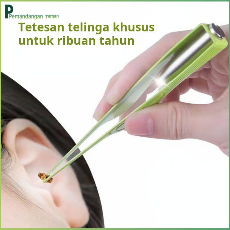 COWSLIP Pembersih telinga bercahaya, pinset telinga, artefak pembersih telinga anak-anak, set alat p
