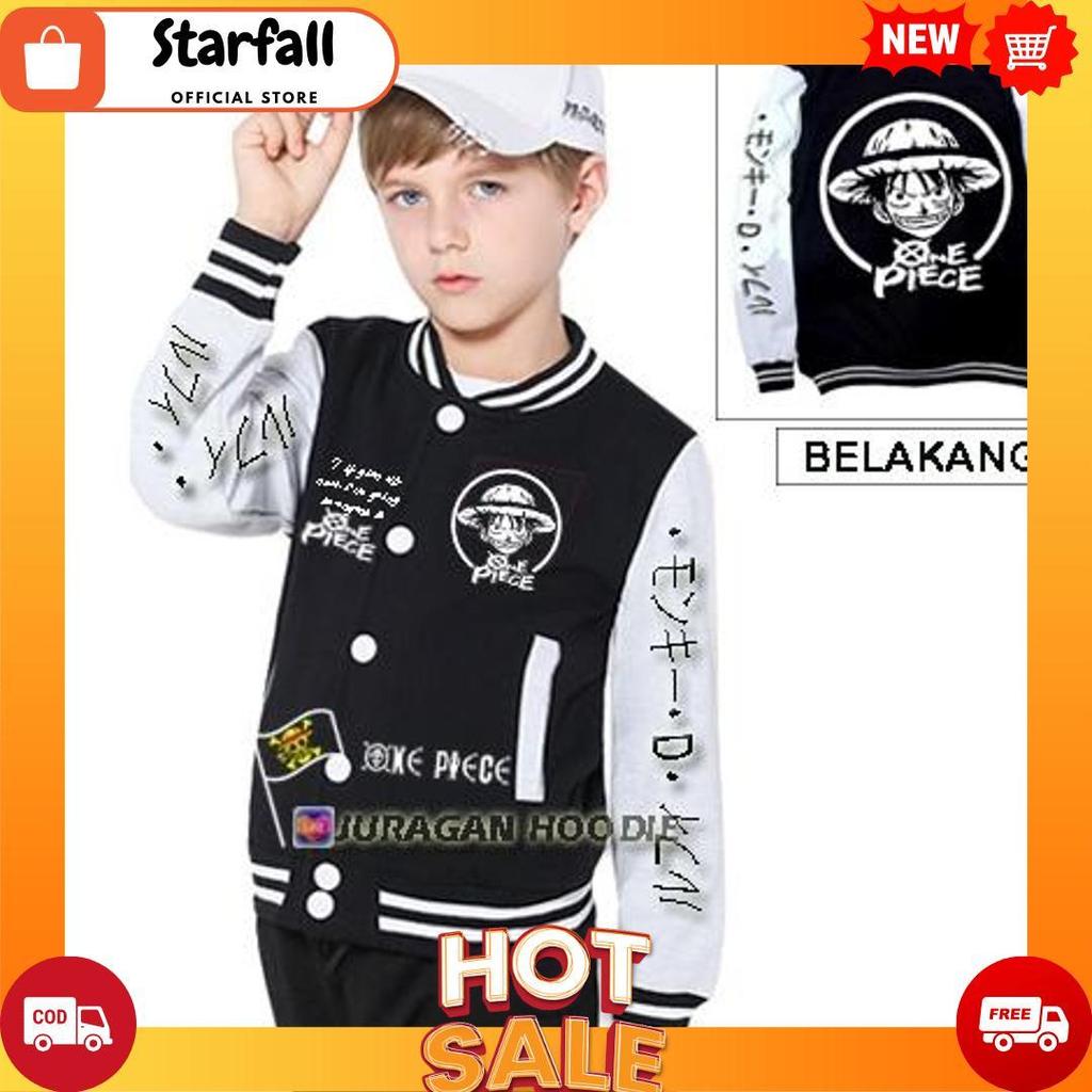 Jaket Varsity Anak One Piece Usia 6-11 Tahun / Jake Baseball Sukajan Victory Or Death Hayabusa Jepan