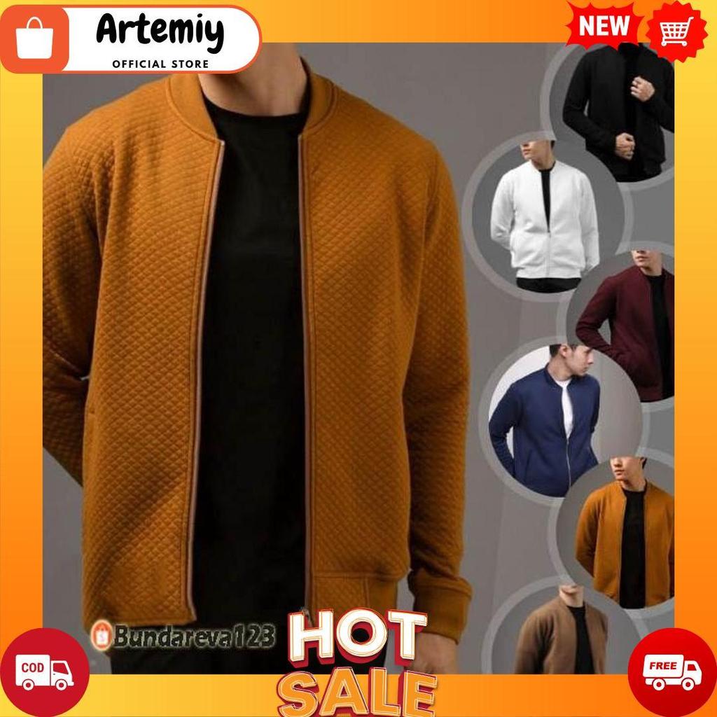 BISA COD - Comfy Jacket Pria / Jaket Comfy Male Id Bomber Pria Wanita Premium Tebal Terbaru COD[B2][