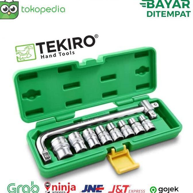 TEKIRO KUNCI SOK SET 24PCS 8MM - 32MM / KUNCI SHOCK / TOOLS SET BOX