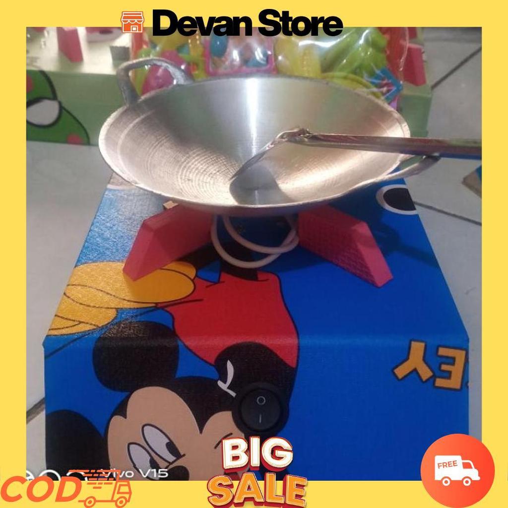 Cod Mainan Anak Mini Set Masak Masakan,Kompor Led Termurah Bisa D Cas Motip Mickey Mouse [A4]